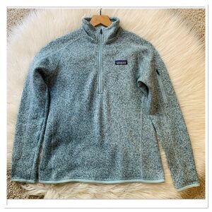 Patagonia Better Sweater Quarter Zip Fleece Jacket Blue Size Small